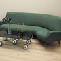 Melange-Sofa Green 1970s 3