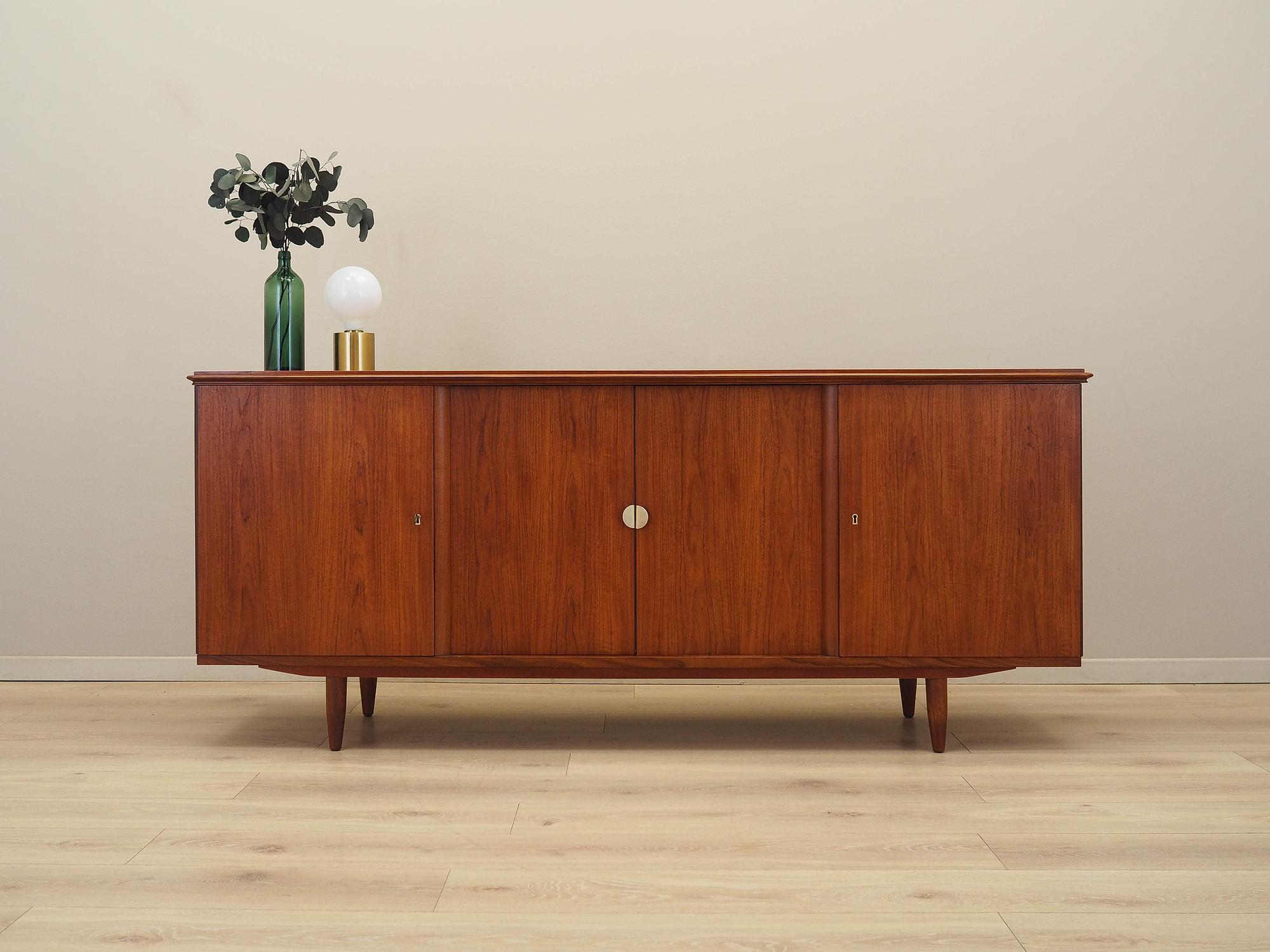 Teak sideboard brown 1970s 1