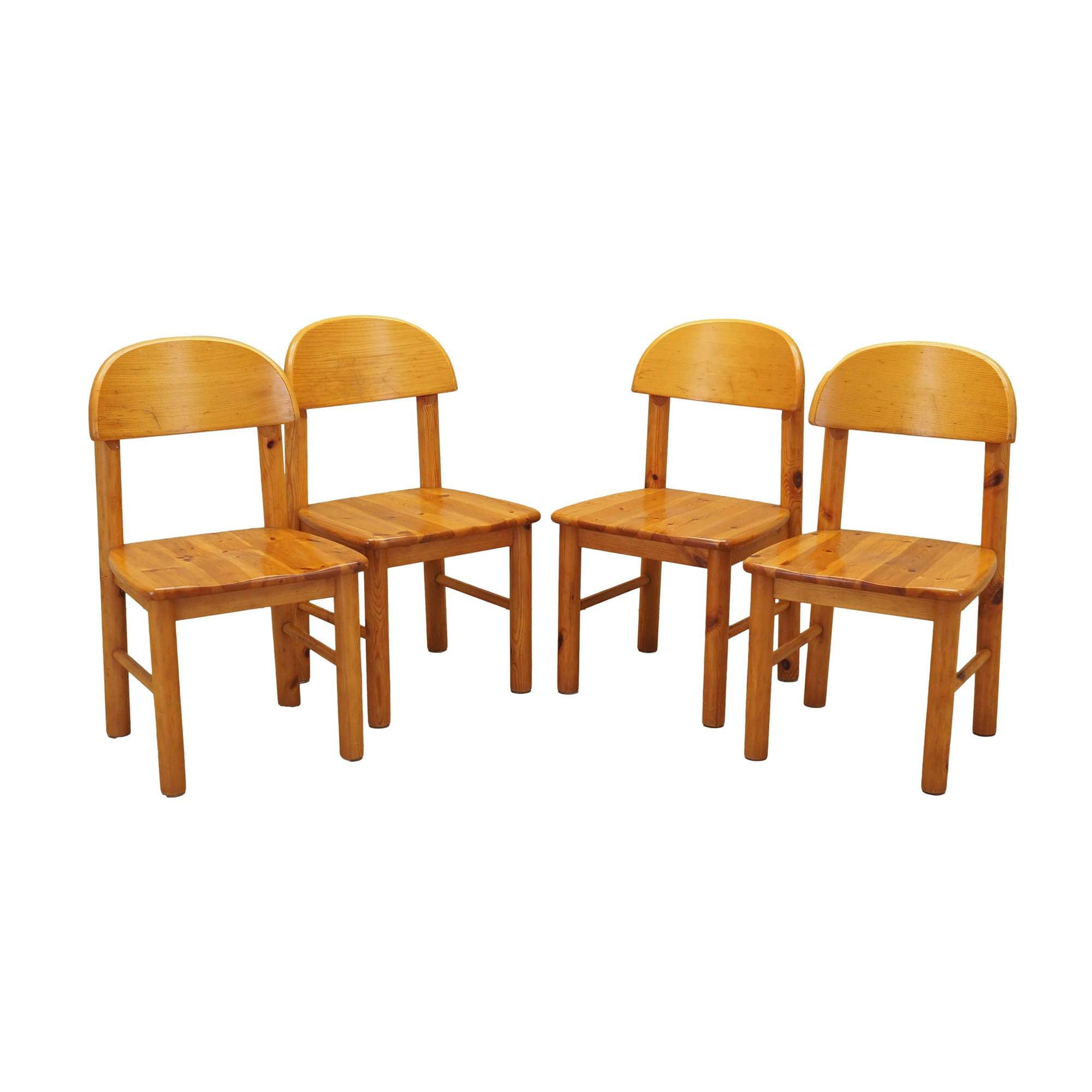 Stuhl-Set 4-teilig Braun 1960er Jahre 0