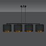 Hilde Type B Pendant Light Steel Cotton Fabric Black 0