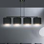 Hilde Type B Pendant Light Steel Cotton Fabric Black 3
