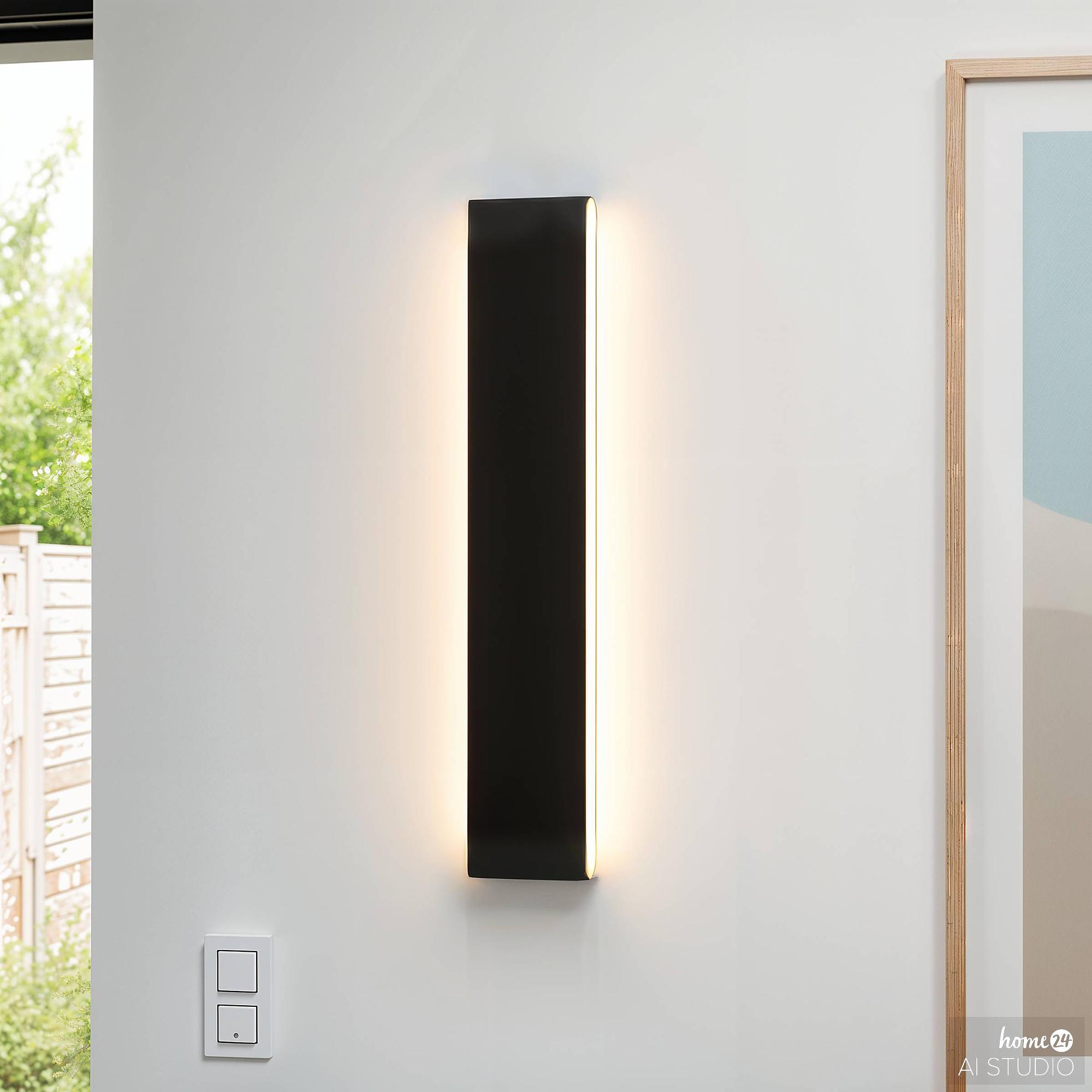 Krim Rechargeable Wall Light Dimmable incl. Remote Control Black 1