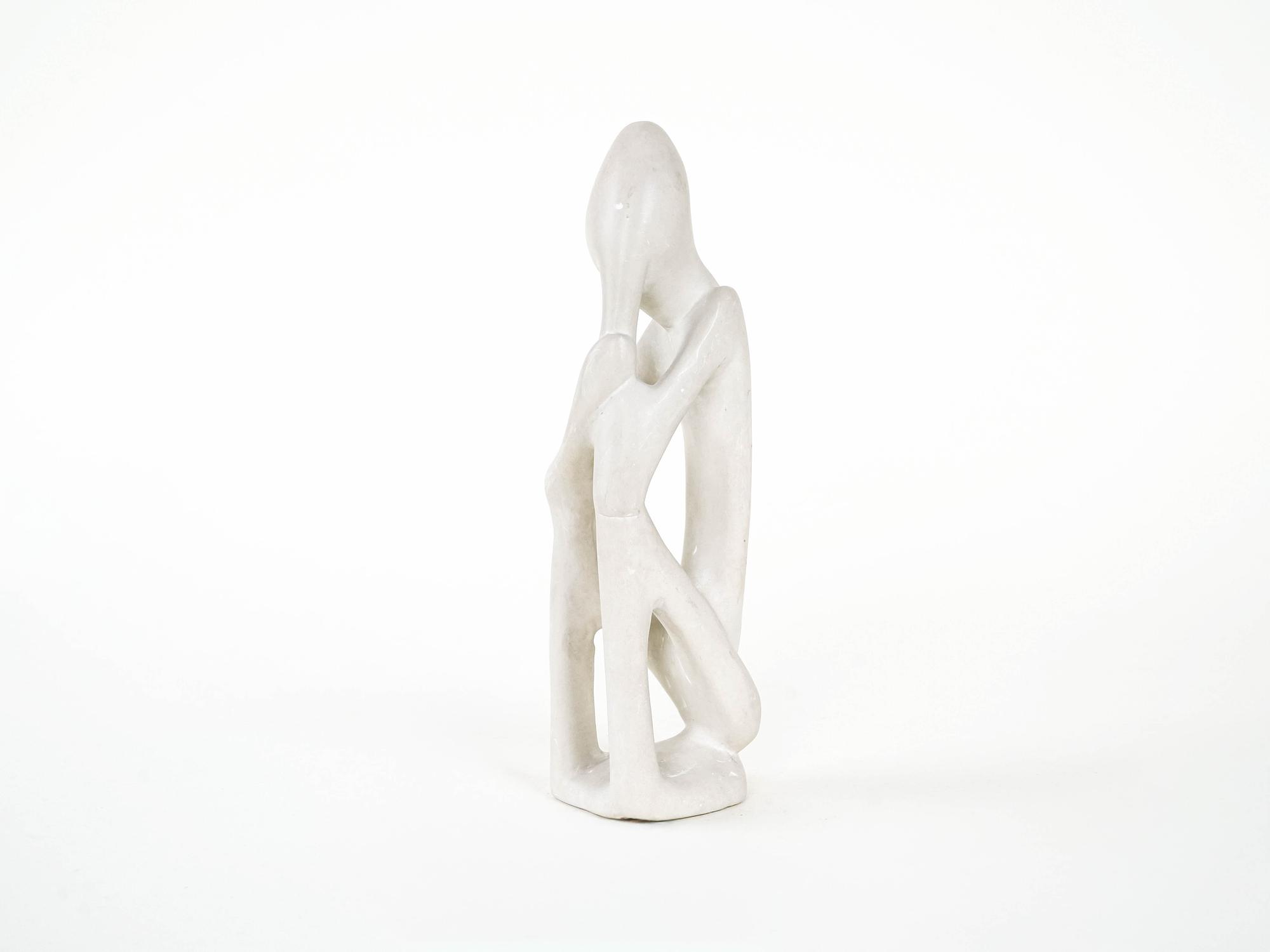 Sculpture Modernist Cream 1980s 6