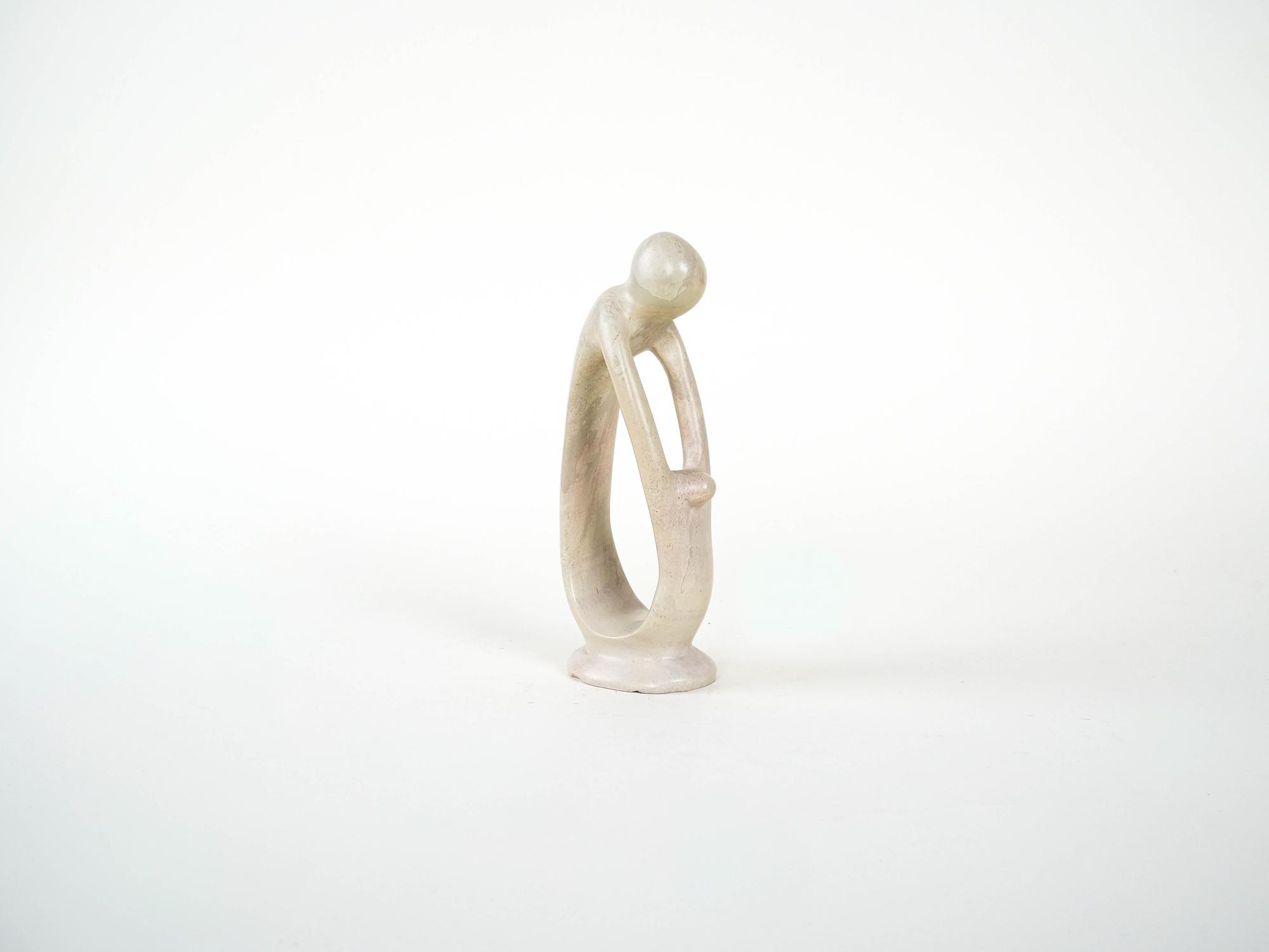 Abstract Sculpture Beige 1980s 3