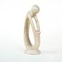 Abstrakte Skulptur Beige 1980er Jahre 4