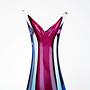 Vase Murano-Glas Blau 1960er Jahre 4