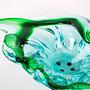 Plate Murano Glass Green 1960s 6