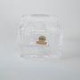 Crystal box lead glass transparent 1970s 4
