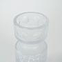 Glasvase Transparent 1960er Jahre 5