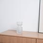 Glasvase Transparent 1960er Jahre 6