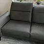 Corner sofa leather grey 3