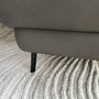 Corner sofa leather grey 7