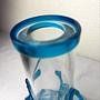 Peking Vase Glass Blue 3