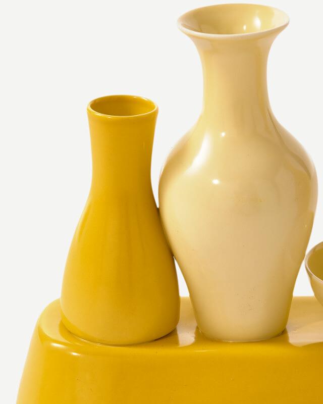 Shanghai Vase Porcelain Yellow 4