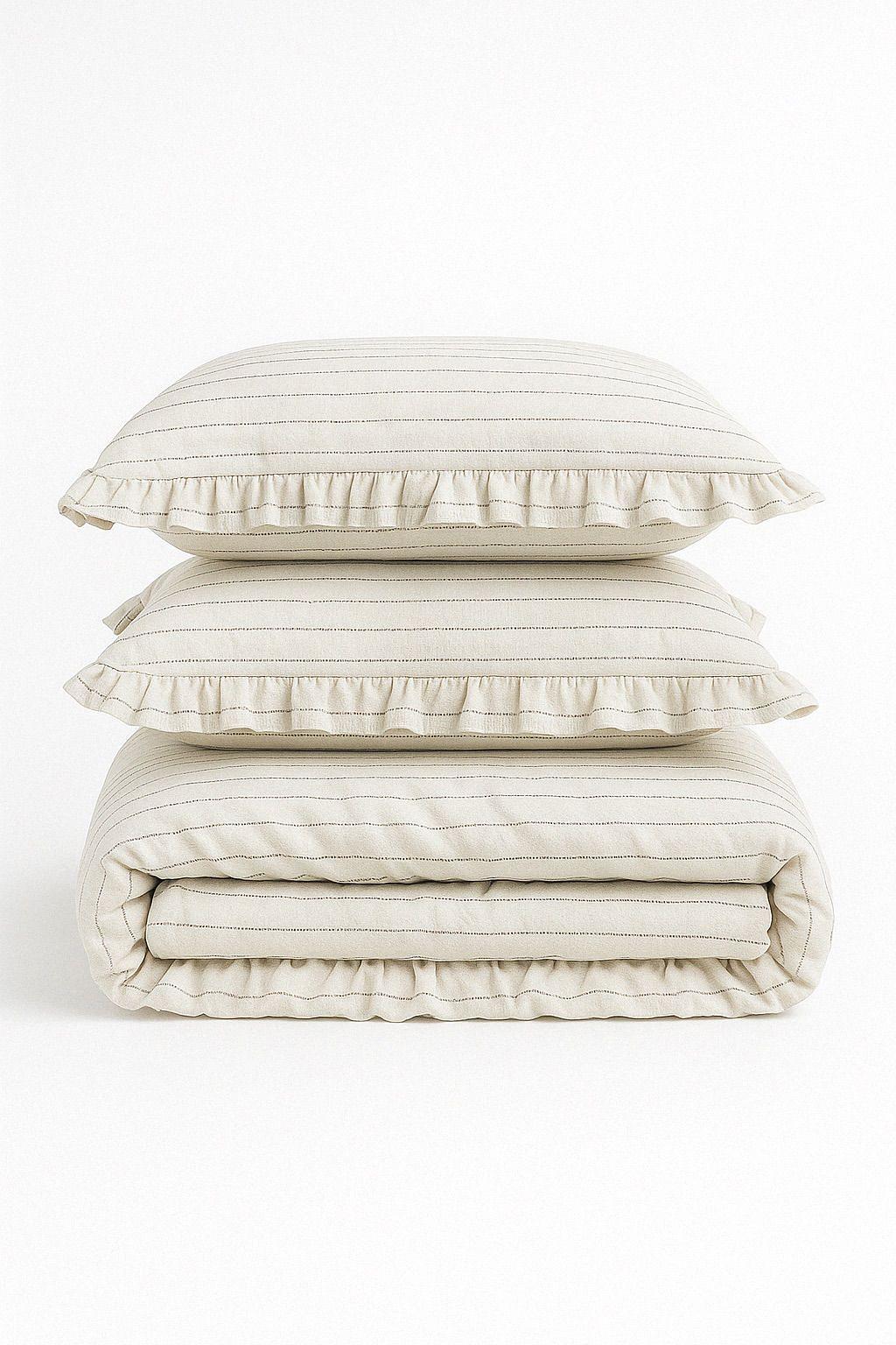Set biancheria da letto 2 pezzi 100% cotone 140x200cm 4