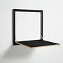 Fläpps Kitchen Table Black 80 x 80cm 0