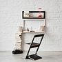 Fläpps Secretary Desk Black 80 x 80cm 4