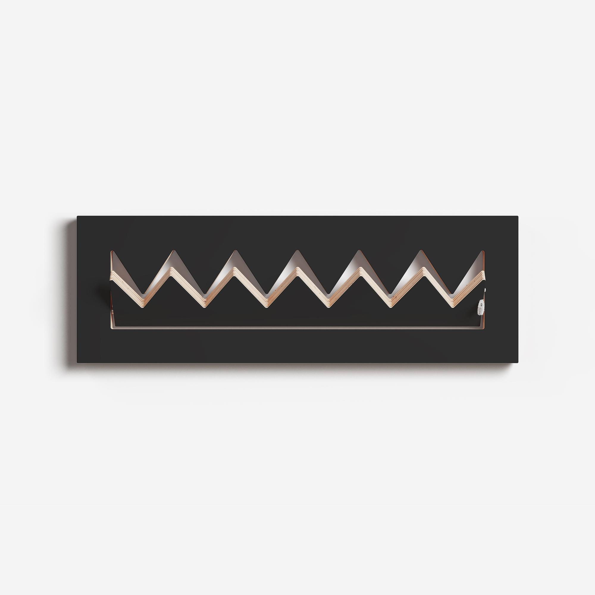 Fläpps Coat Rack Crownhäng Black 60 x 20cm 2