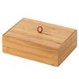 Terra I Box with lid Bamboo Brown 22 x 15 cm 0