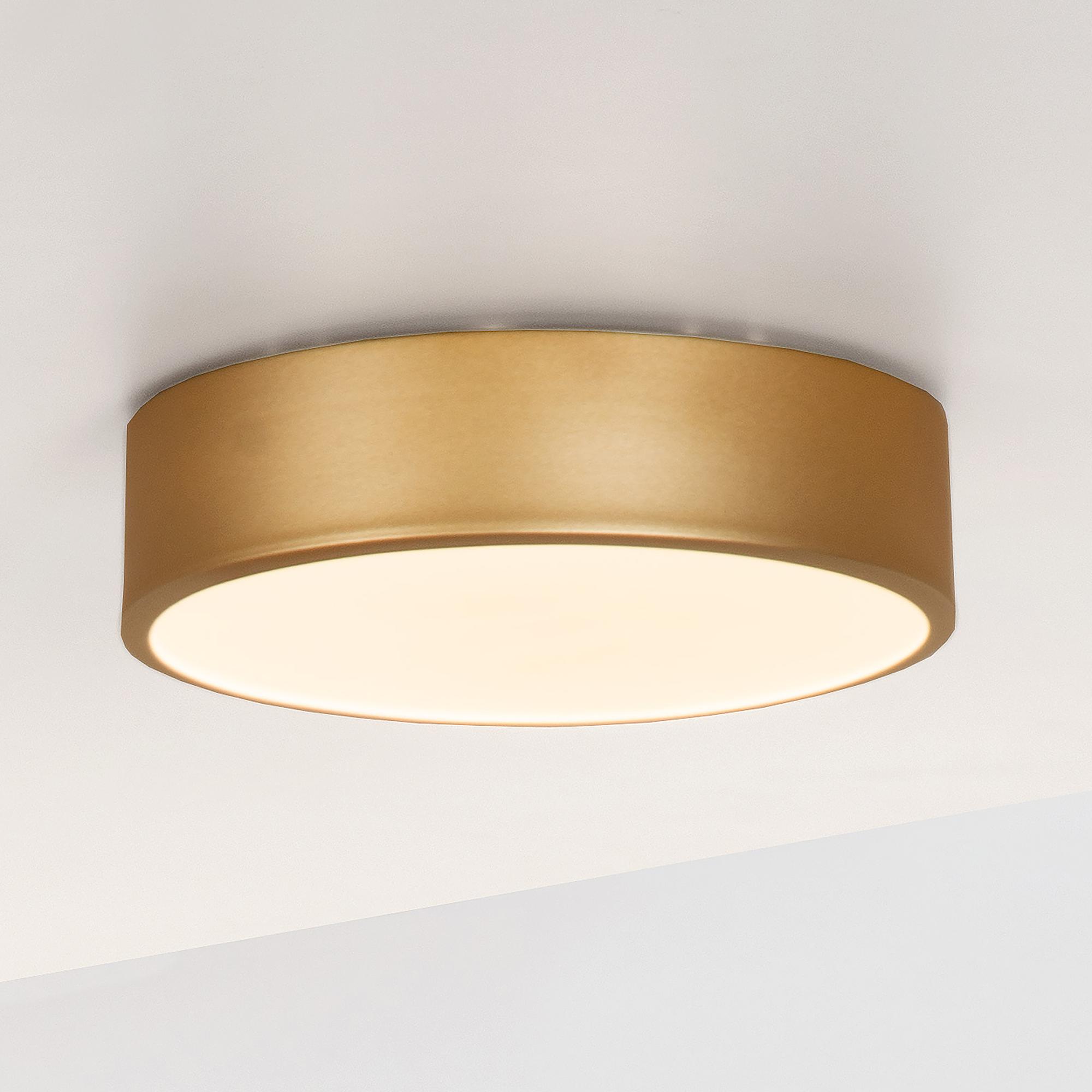 Unar Ceiling light Acrylic glass Gold Ø 20cm 0