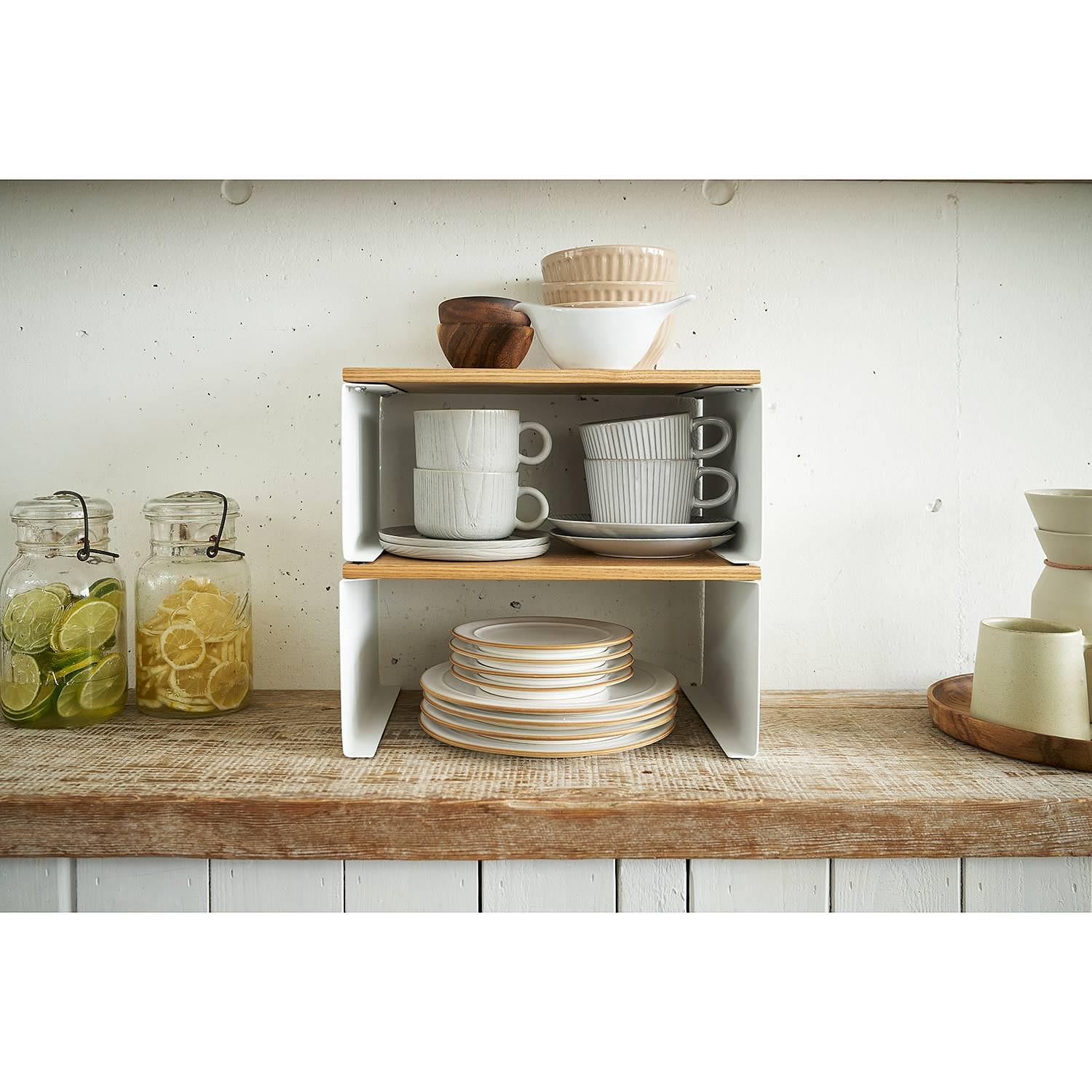 Tosca II Kitchen shelf Steel Ash White 4