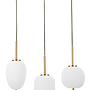 Lato Type E Pendant Light Opal Glass Gold 3