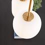 Lato Type E Pendant Light Opal Glass Gold 4