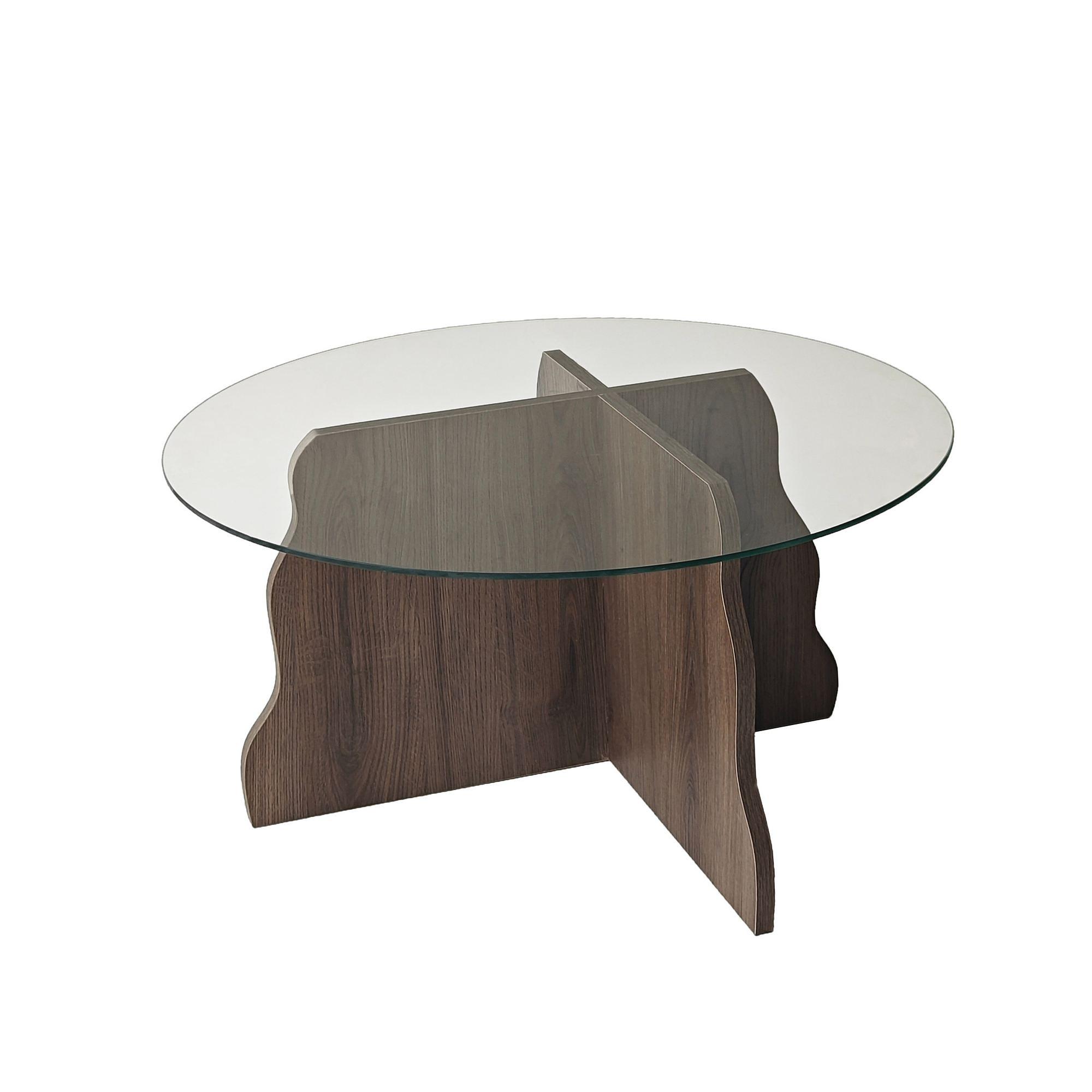 Butterfly Table Walnut Transparent 0