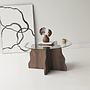 Butterfly Tisch Walnuss Transparent 4