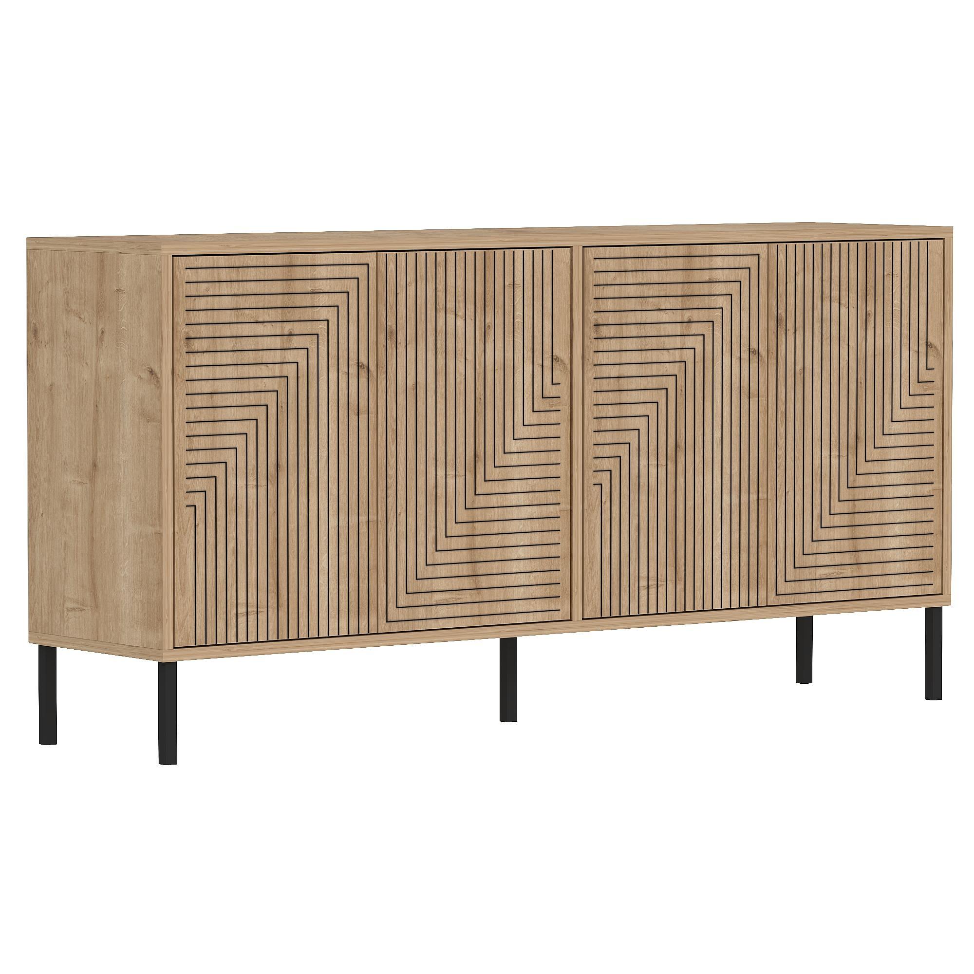 Evolet Wardrobe Sapphire Oak Look 5