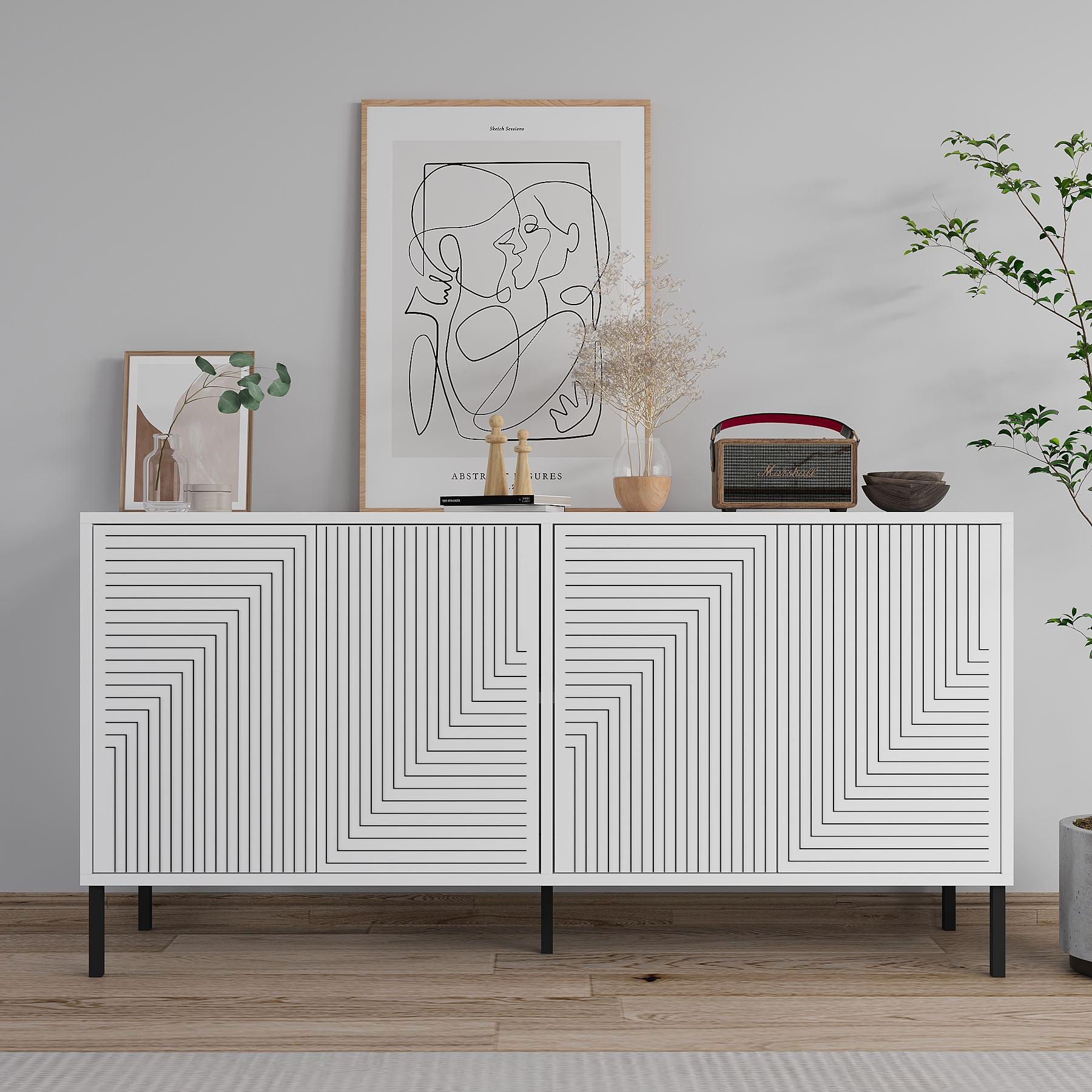 Evolet Wardrobe White 1
