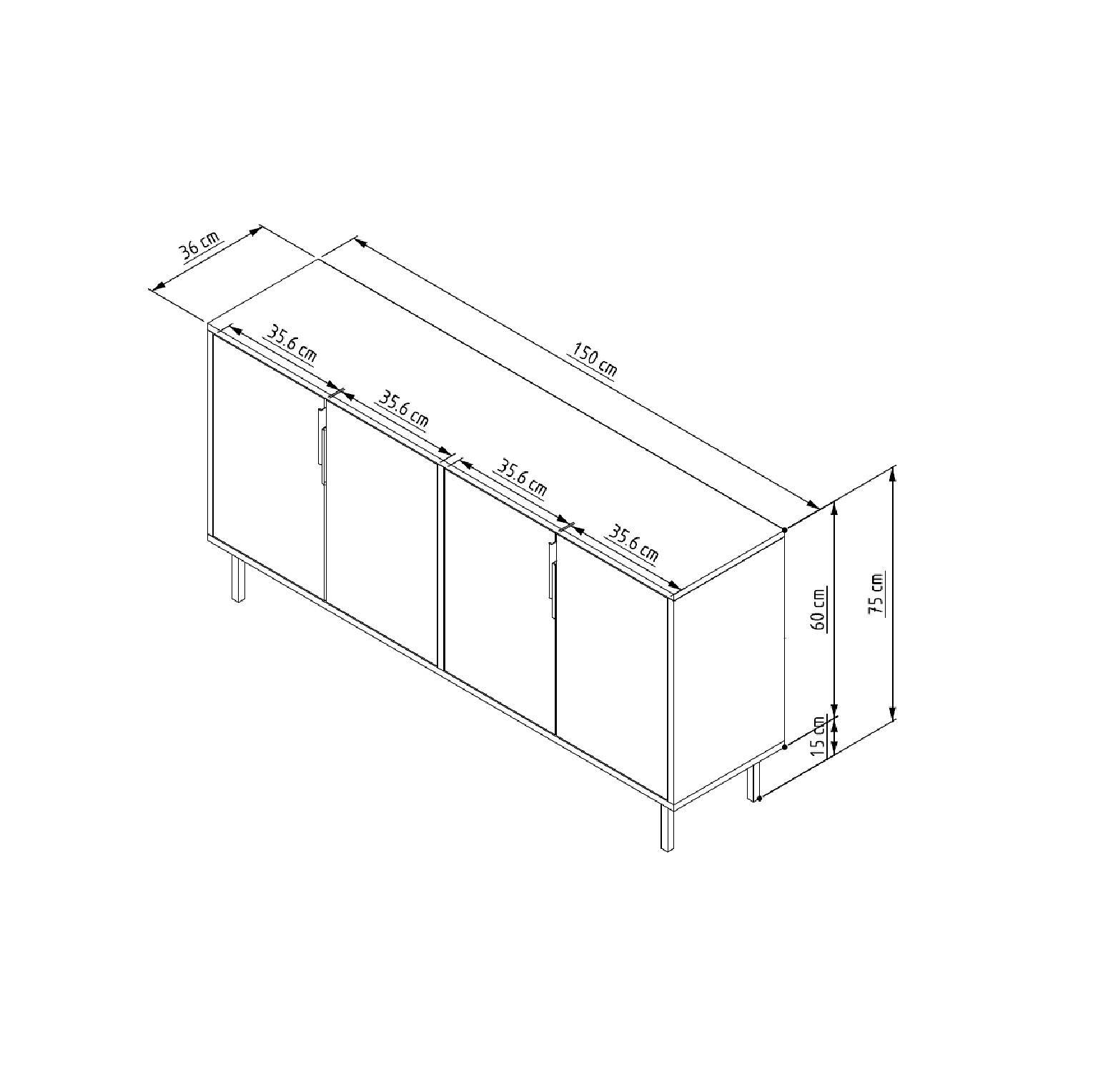 Evolet Schrank Weiß 7