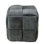 Knitting Hocker Grau 3