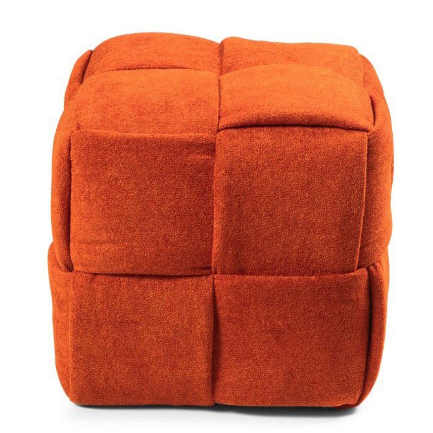 Knitting Hocker Orange 3