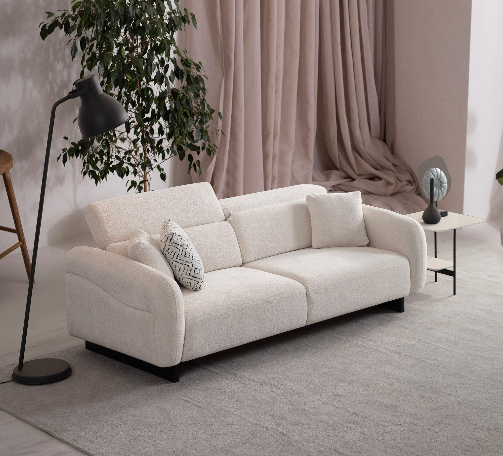 Caprice Sofa White 3
