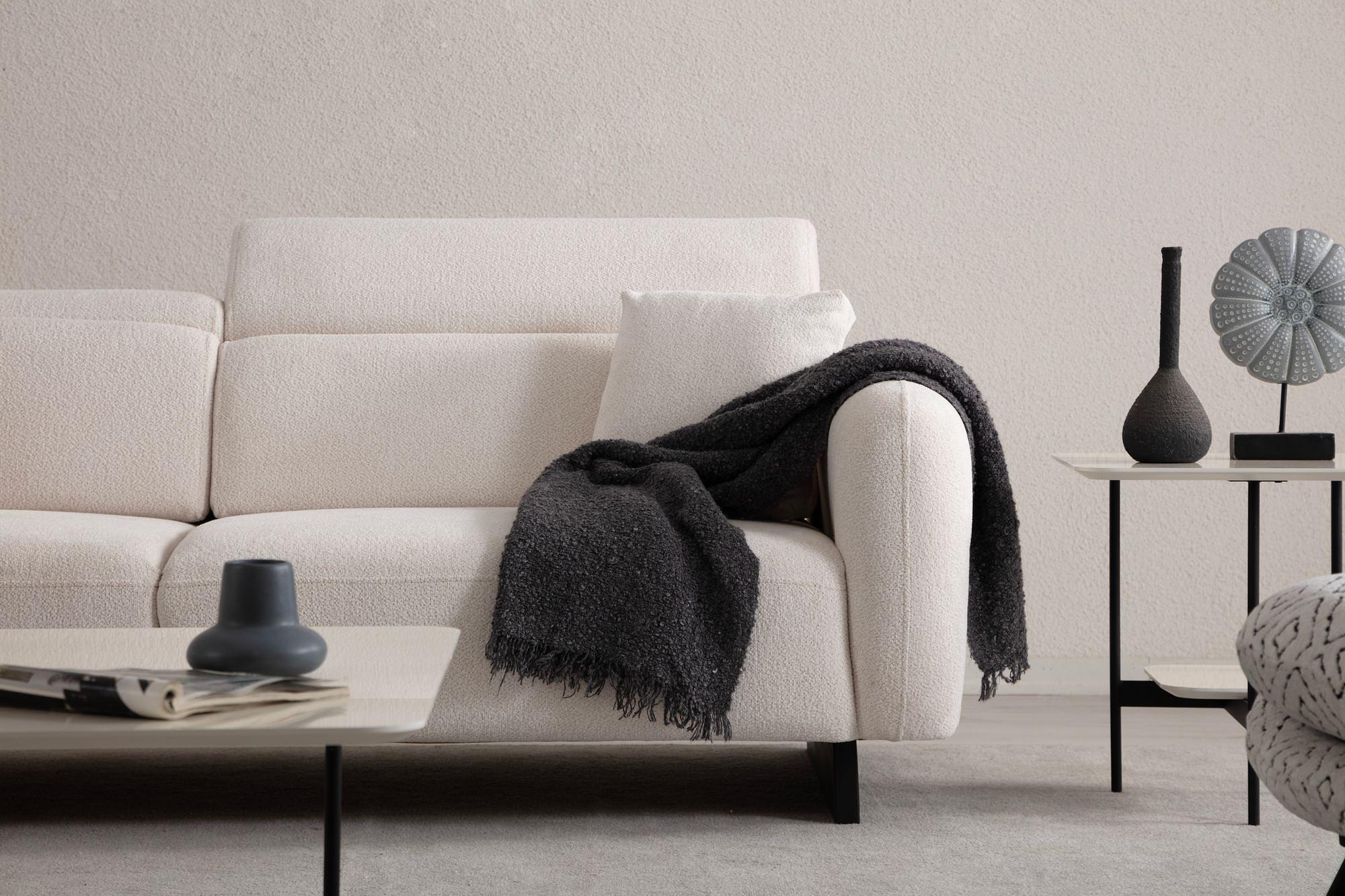 Caprice Sofa White 4