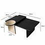 Luna Table Set of 2 Black 8