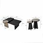 Luna Tisch 4er Set Schwarz 6