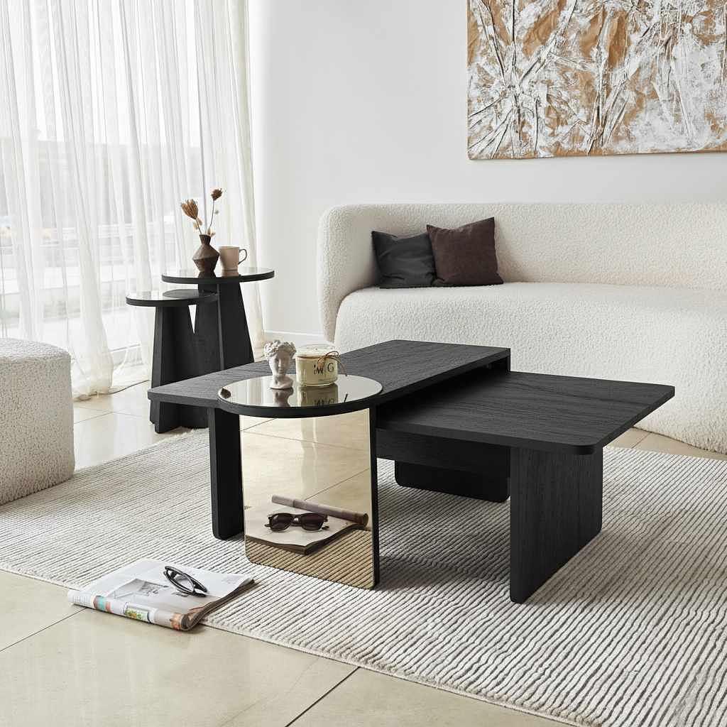 Luna Table Set of 4 Black 3