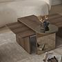 Luna 2 Table Set of 2 Walnut Look 4
