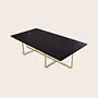 Ninety Coffee table Marble Black 120 x 60cm 0