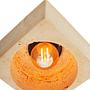 Suala Pendant Light Walnut Wood Travertine Brown 9