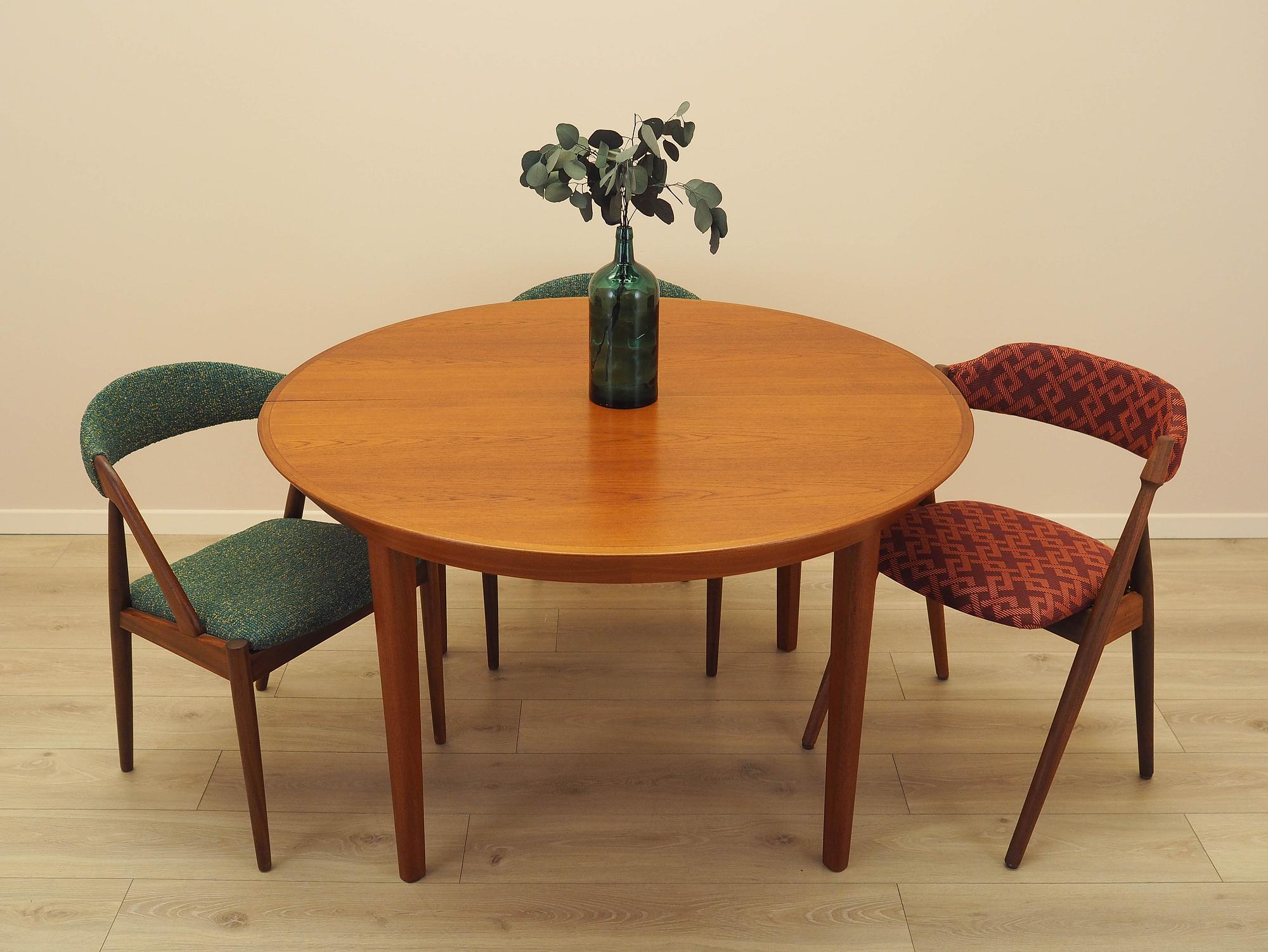 Tavolo rotondo teak marrone 3