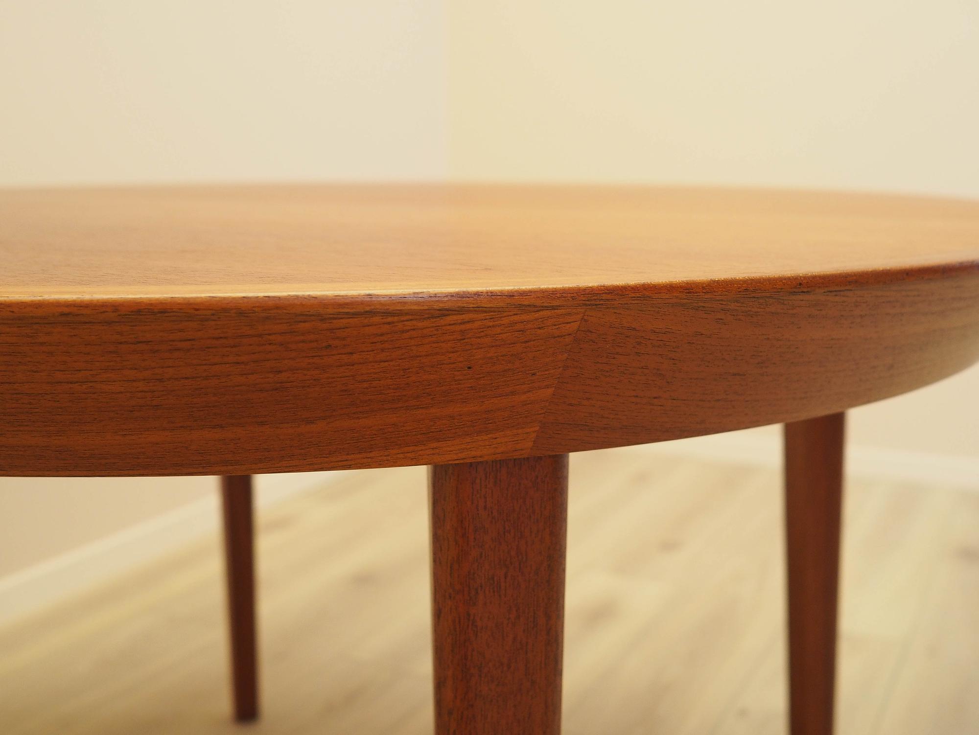 Rundertisch Teak Braun 8