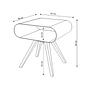 LO 12 Side table Oak wood Steel Pale green 6