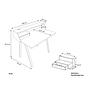 PS 04 Secretary Desk Oak Steel Lemon Yellow Signal White 8