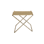 OX Stool Small Leather Canvas Beige 0
