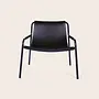 September Armchair Leather Black 0