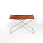 OX Stool Small Leather Cognac 0
