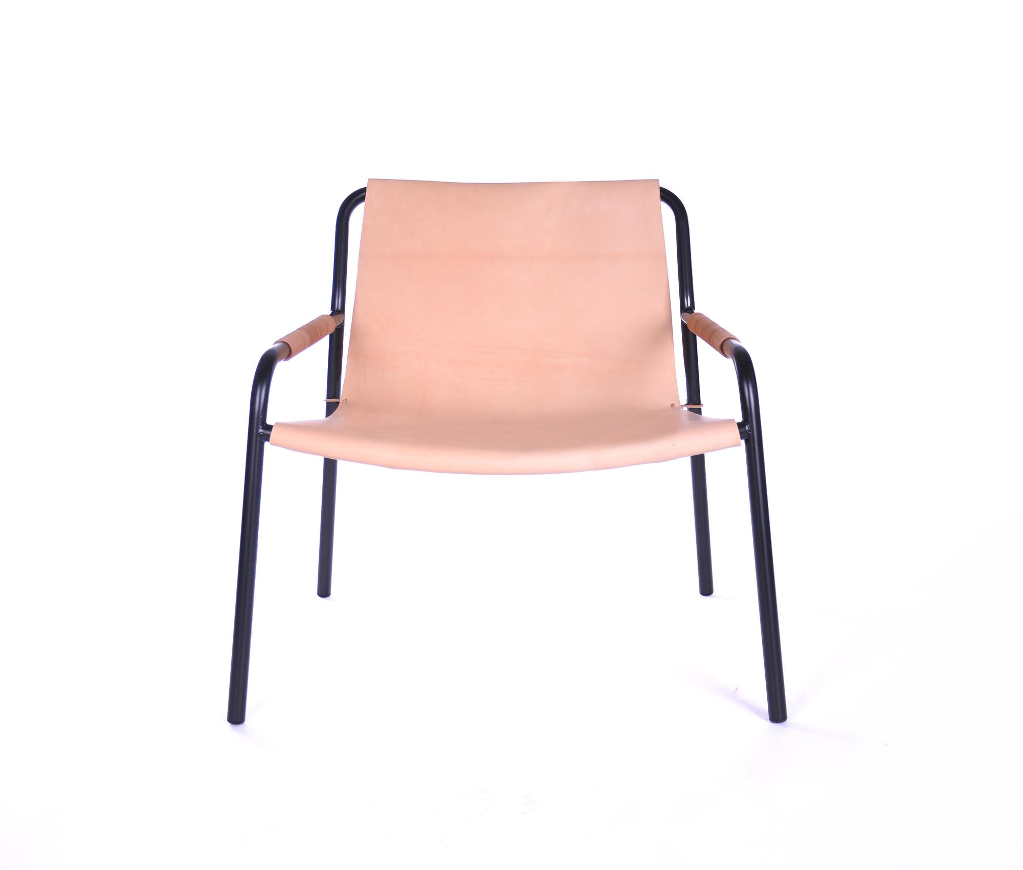 September Sessel Leder Natur 0